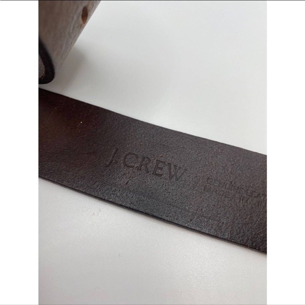 🚫SOLD🚫 J. CREW genuine leather silver buckle belt - Picture 4 of 5